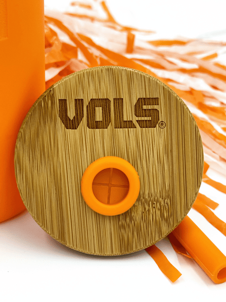 University Of Tennessee Knoxville Tumbler • UTK Licensed Glass Cup with Lid • Personalized University of Tennessee Tumbler