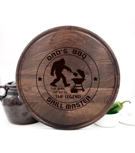 Bigfoot Round Cutting Board