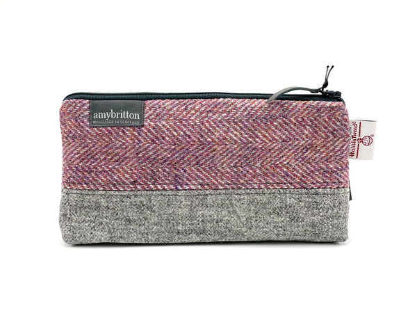 Personalized Harris Tweed Cosmetic Bag