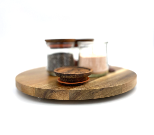 Customized Glass Spice Jars with Acacia Wood Lid