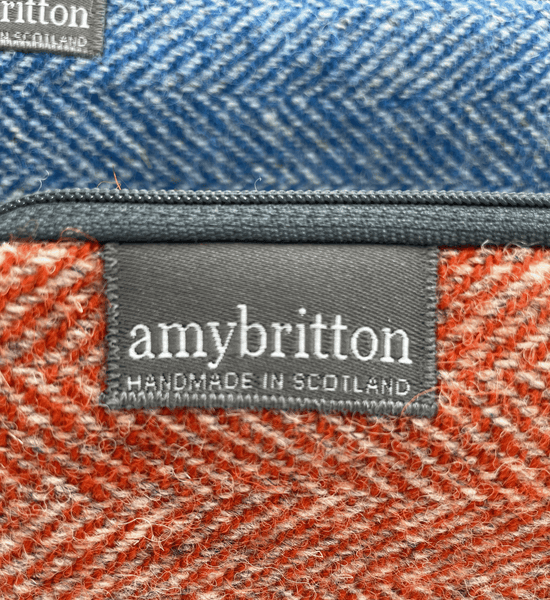 Personalized Harris Tweed Cosmetic Bag