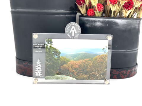 Appalachian Trail Picture Frame | Hiking Picture Frame | Personalized Appalachian Trail Picture Frame | Floating Picture Frame